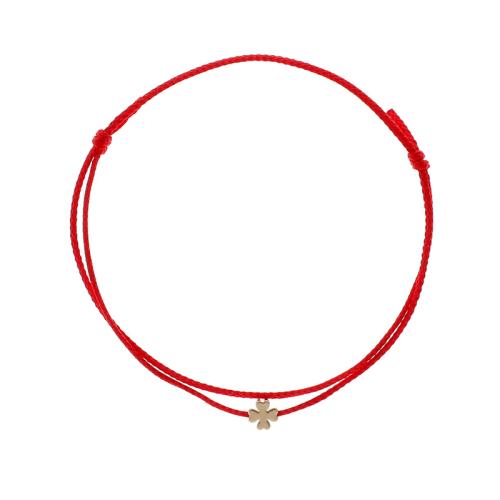 Fashion Create Wax Cord Bracelets, Brass, with Wax Cord & Zinc Alloy, plated & for woman, golden Approx 18-32 cm 