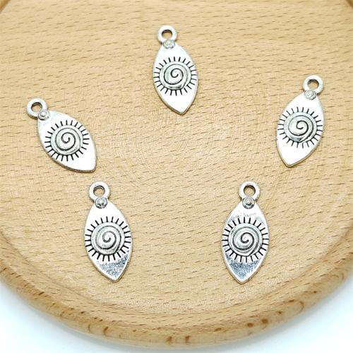 Zinc Alloy Jewelry Pendants, Eye, antique silver color plated, DIY 