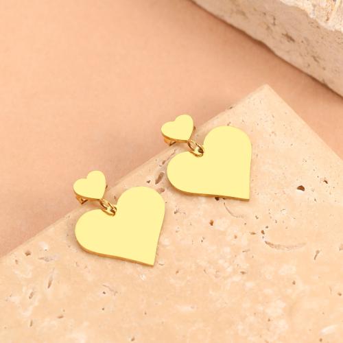 Stainless Steel Drop Earring, 304 Stainless Steel, Heart, fashion jewelry & for woman 