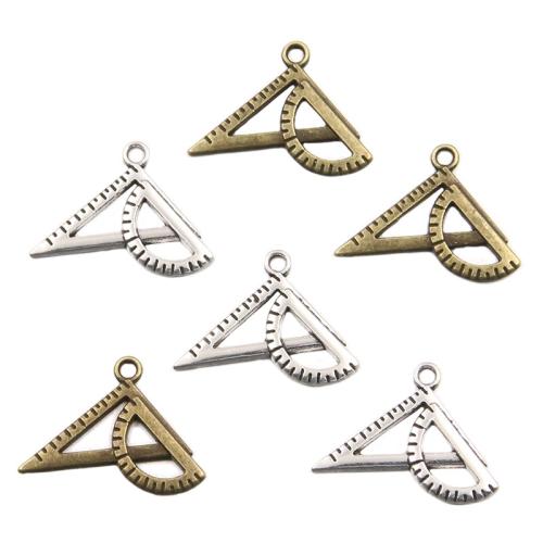 Zinc Alloy Jewelry Pendants, ruler, plated, DIY Approx 2mm, Approx 