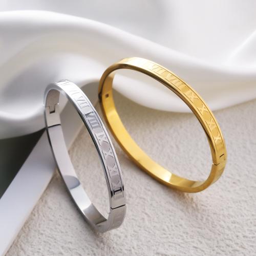 Stainless Steel Bangle, 304 Stainless Steel, plated, for woman 