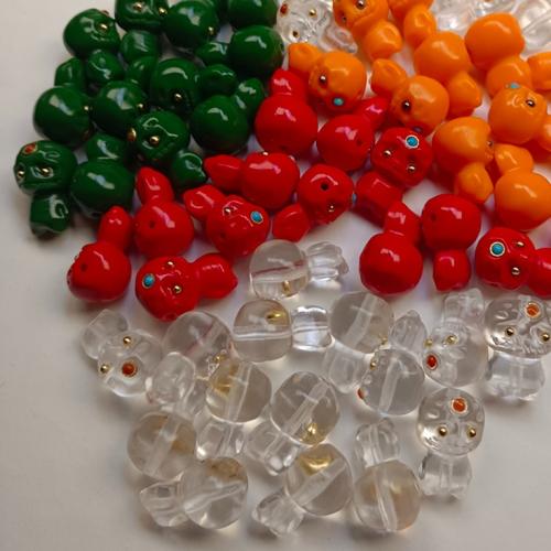 Perles murano faites à la main , chalumeau, DIY, Couleur aléatoire mm-22m, Vendu par PC