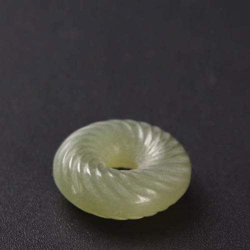 Бусины из одного камня, Хотан Jade, DIY, зеленый, 16mm, отверстие:Приблизительно 2mm, продается PC