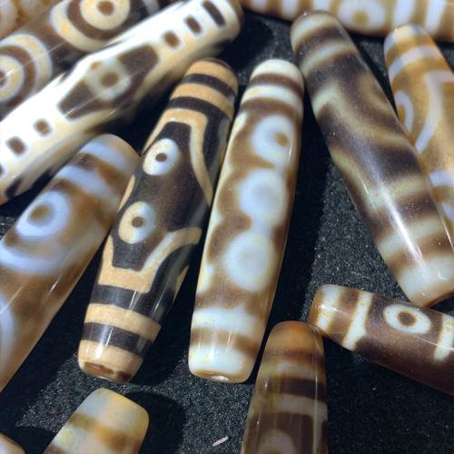 Natural Tibetan Agate Dzi Beads, DIY, Random Color, 58mm [