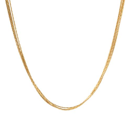 Collar de la joyería de titanio, Partículas de acero, chapado, para mujer, más colores para la opción, Vendido por UD