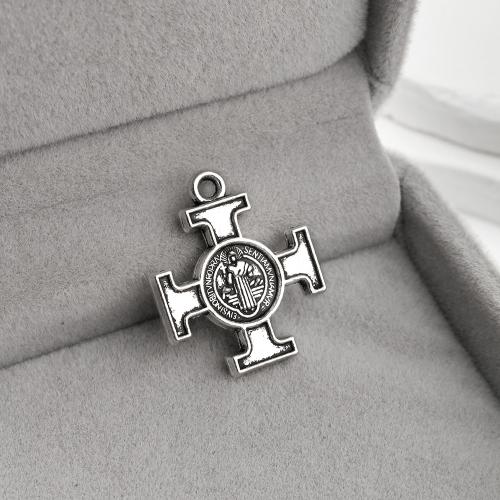 Zinc Alloy Cross Pendants, plated, DIY 