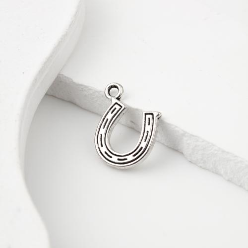 Zinc Alloy Jewelry Pendants, Horseshoes, plated, DIY 