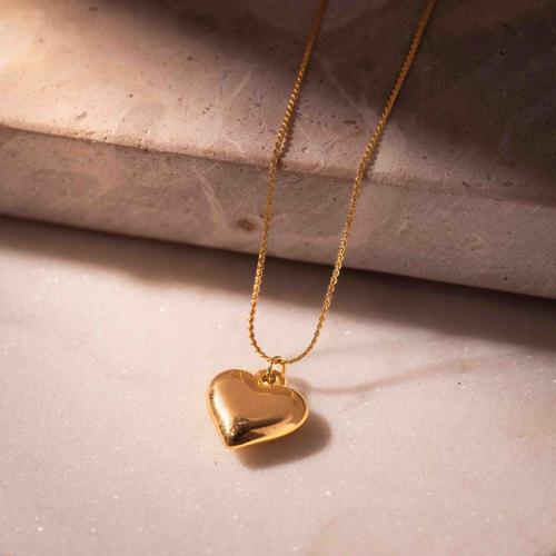 Stainless Steel Jewelry Necklace, 304 Stainless Steel, with 5cm extender chain, 18K gold plated, fashion jewelry & for woman, golden Approx 41 cm 