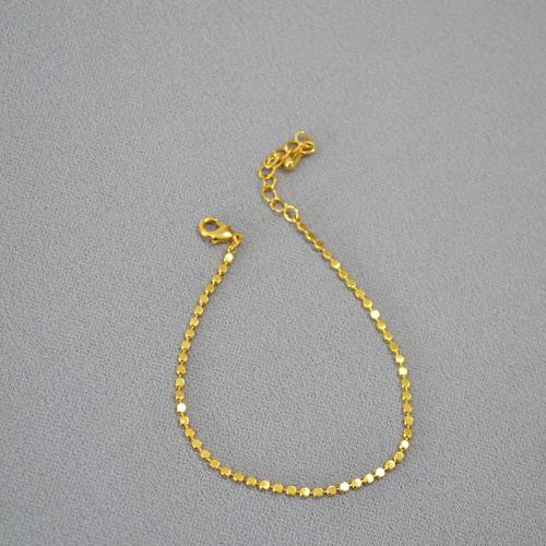 Brass Bracelets, with 4cm extender chain, fashion jewelry & for woman Approx 16.5 cm 