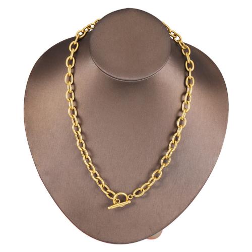 Stainless Steel Jewelry Necklace, 304 Stainless Steel, Vacuum Ion Plating, fashion jewelry & for woman 8mm Approx 43 cm 