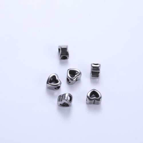 Stainless Steel Beads, 304 Stainless Steel, Heart, plated, DIY 