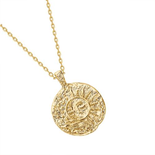 Brass Jewelry Necklace, plated, for woman, gold [