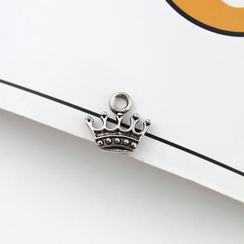 Zinc Alloy Crown Pendants, plated, DIY 