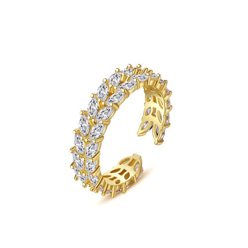 Cubic Zirconia Micro Pave Brass Finger Ring, fashion jewelry & micro pave cubic zirconia & for woman 