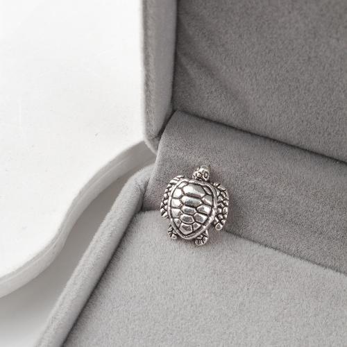 Zinc Alloy Animal Beads, Turtle, plated, DIY 