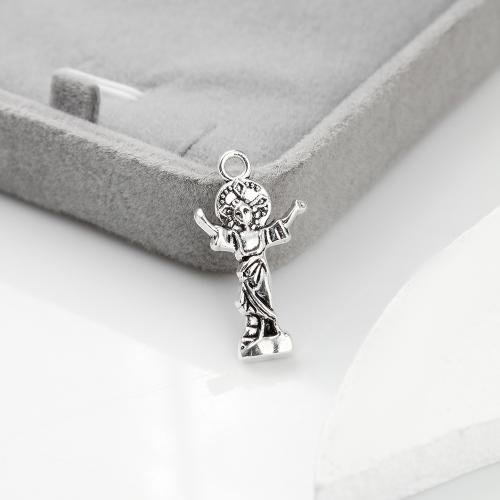 Zinc Alloy Saint Pendant, plated, DIY 