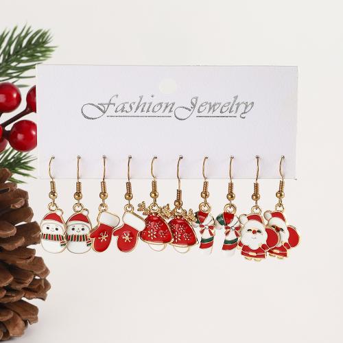 Christmas Earrings, Zinc Alloy, Christmas Design & fashion jewelry & for woman 