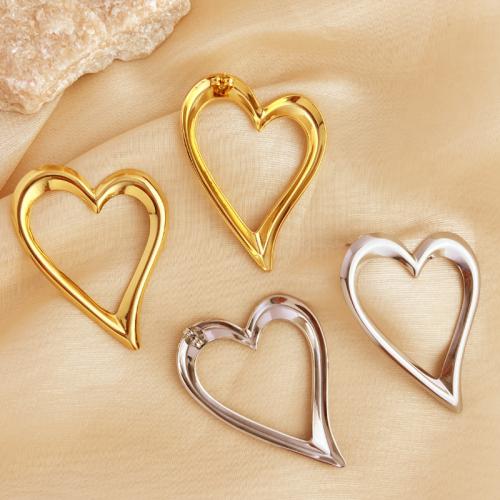 Stainless Steel Stud Earring, 304 Stainless Steel, Heart, fashion jewelry & for woman 