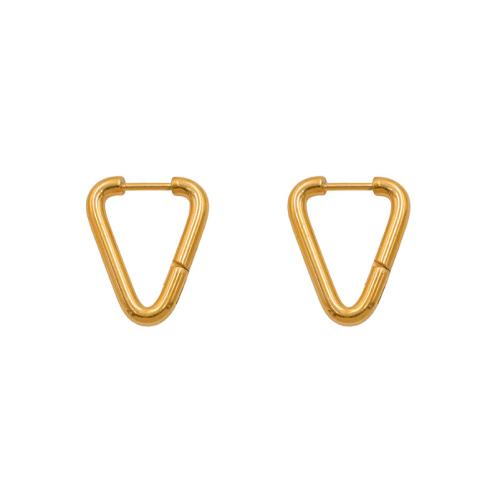 Titanium Steel Lever Back Earring, plated, for woman, gold 