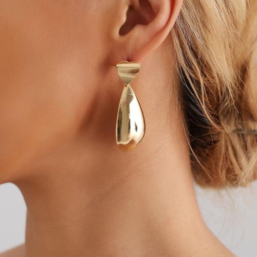 Zinc Alloy Drop Earring, Teardrop, plated, fashion jewelry & for woman 145mm 