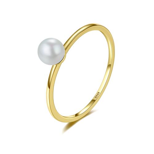 Anillo de Plata Ley, Plata de ley 925, con Shell Pearl, Joyería & diverso tamaño para la opción & para mujer, Vendido por UD