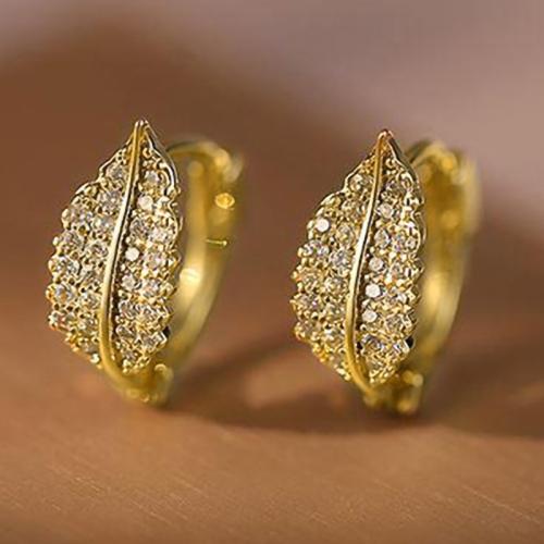 Cubic Zirconia Micro Pave Brass Earring, fashion jewelry & micro pave cubic zirconia & for woman 