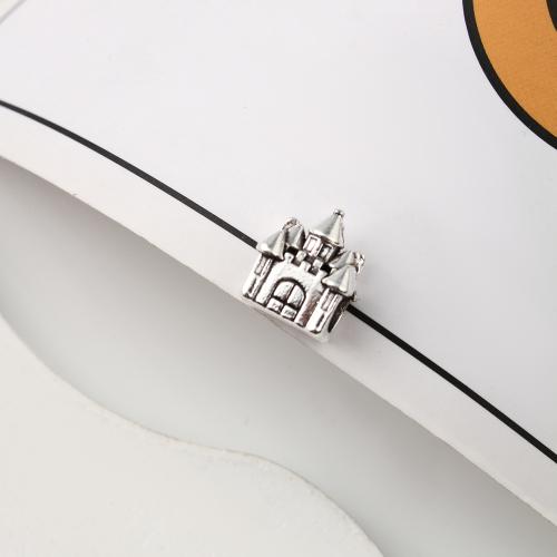 Zinc Alloy Jewelry Beads, Castle, plated, DIY [