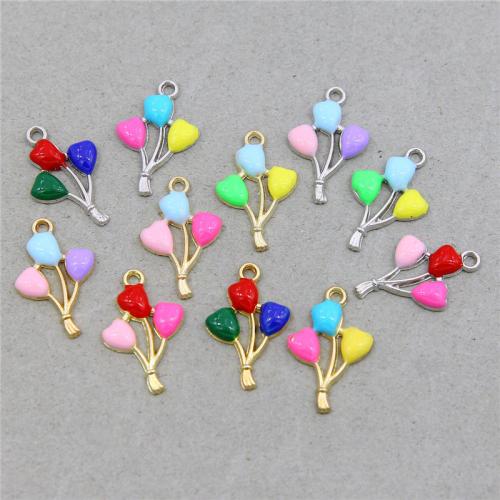 Zinc Alloy Enamel Pendants, Balloon, plated, DIY [