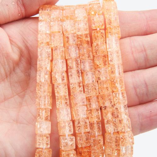 Glass Beads,  Square, DIY 7mm 