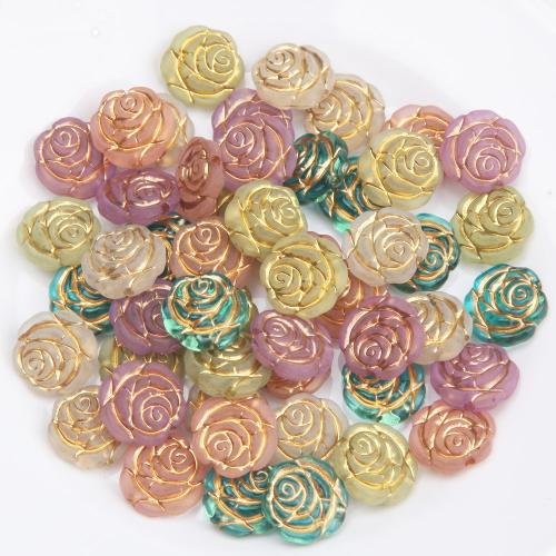 Acrylic Jewelry Beads, Flower, DIY 14mm 