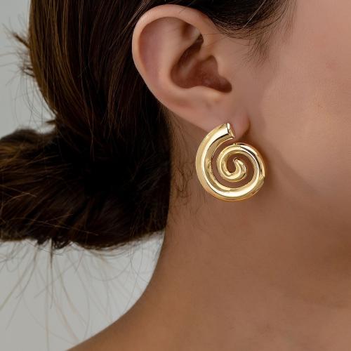 Zinc Alloy Stud Earring, plated, for woman, gold 