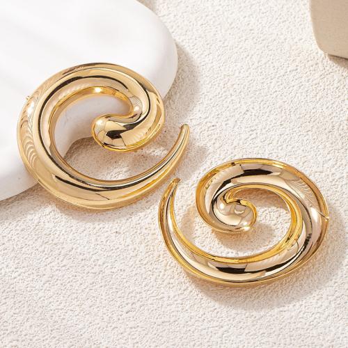 Zinc Alloy Stud Earring, plated, for woman, gold 