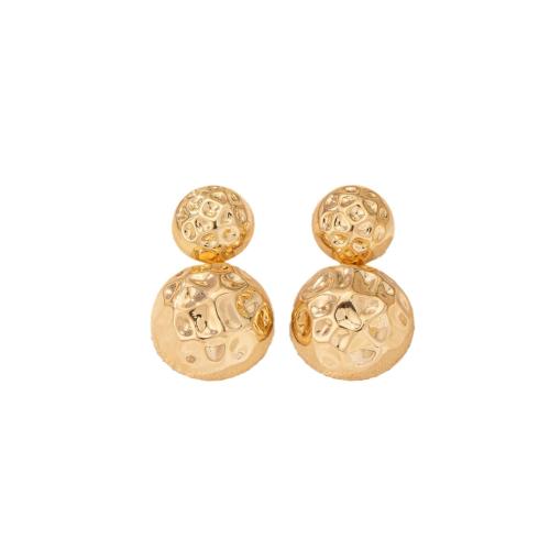 Zinc Alloy Drop Earring, plated, for woman, gold 