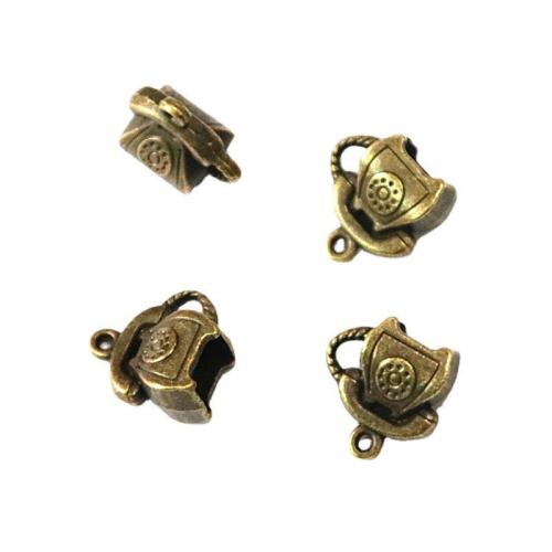 Zinc Alloy Jewelry Pendants, Telephone, antique brass color plated, DIY 