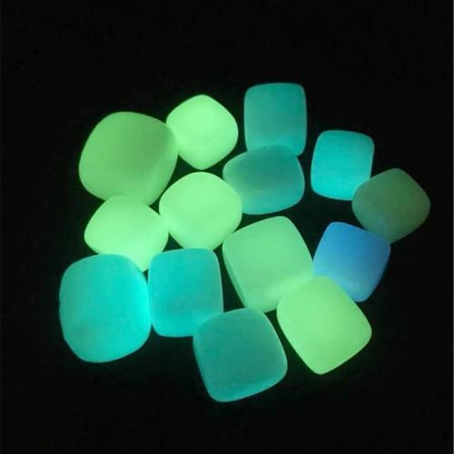 Night-Light Stone Decoration, Square, Random Color, decoration length 20-30mm 