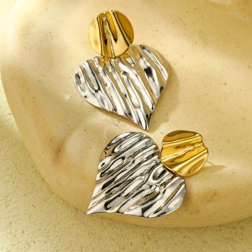 Stainless Steel Drop Earring, 304 Stainless Steel, Heart, fashion jewelry & for woman 