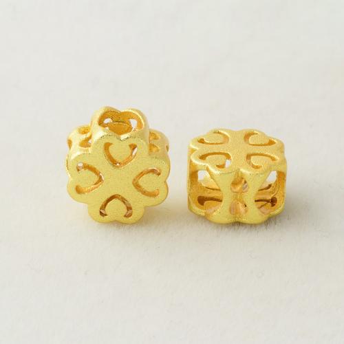 Brass Jewelry Beads, plated, DIY, golden Approx 5mm 