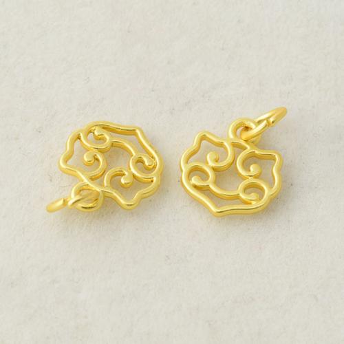 Zinc Alloy Jewelry Pendants, plated, DIY, golden 