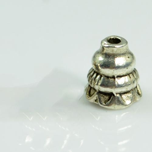 Zinc Alloy Jewelry Beads, plated, DIY, silver color 