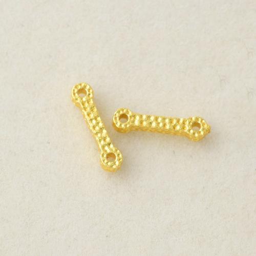 Messing Anschluss Bar, plattiert, DIY, goldfarben, 1.4x10mm, Bohrung:ca. 1mm, verkauft von PC[