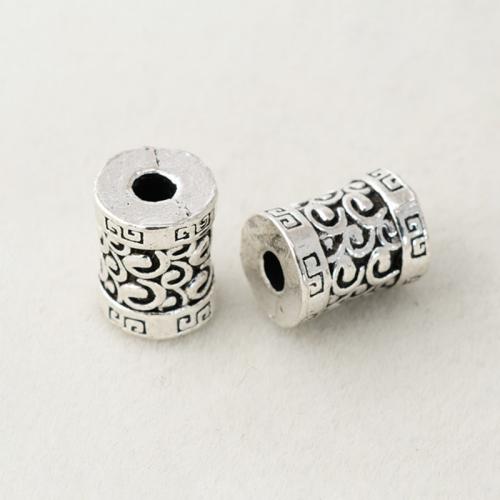 Zinc Alloy Jewelry Beads, plated, DIY, silver color Approx 2.8mm 