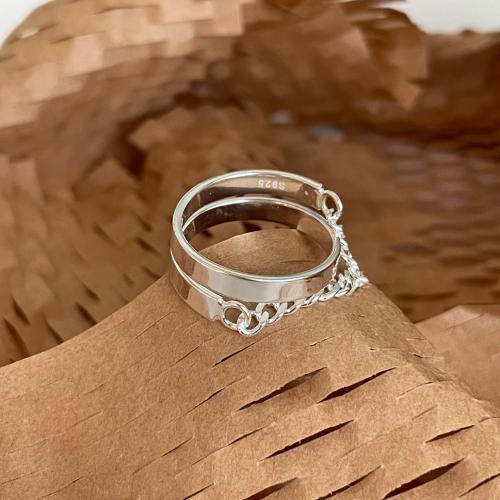 Sterling Silver Finger Ring, 925 Sterling Silver, fashion jewelry & for woman Inner Approx 16.5mm 