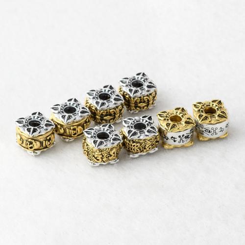 Zinc Alloy Jewelry Beads, plated, DIY silver color Approx 3mm [