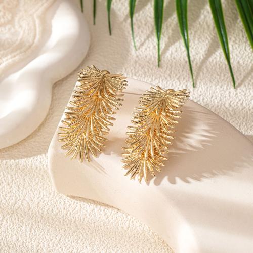 Zinc Alloy Stud Earring, plated, for woman, gold 