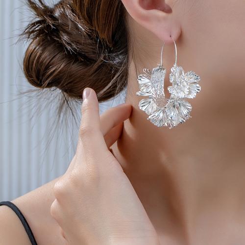 Zinc Alloy Drop Earring, petals, plated, for woman 