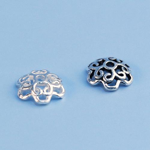 Sterling Silver Bead Caps, 925 Sterling Silver, DIY & hollow Approx 1.2mm 