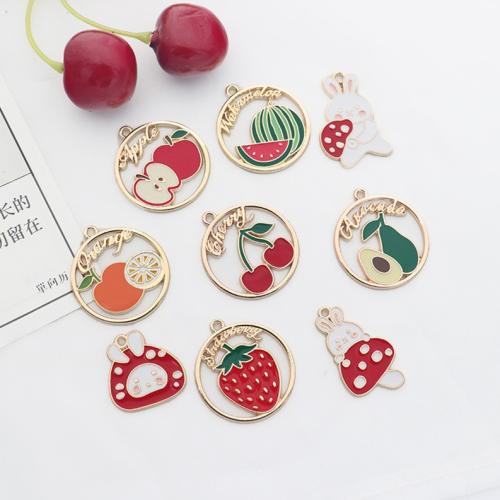 Zinc Alloy Enamel Pendants, DIY [