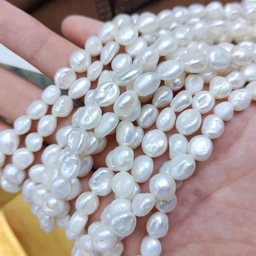 Potato Cultured Freshwater Pearl Beads, DIY, white mm Approx 38 cm 