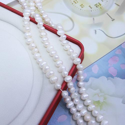 Potato Cultured Freshwater Pearl Beads, DIY, white mm Approx 38 cm 