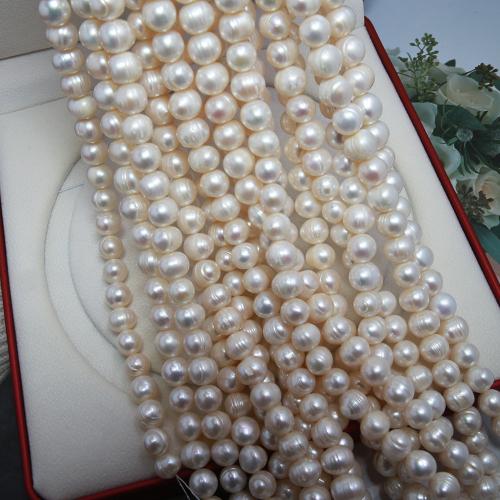 Potato Cultured Freshwater Pearl Beads, DIY, white mm Approx 38 cm 